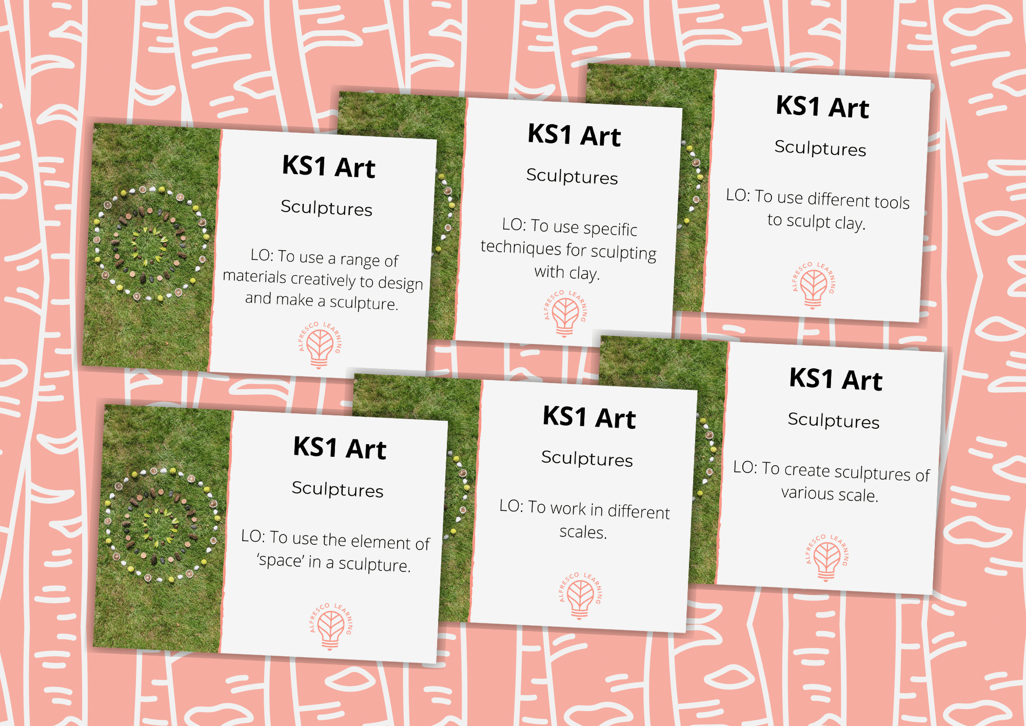 Taking KS1 Sculptures Outdoors